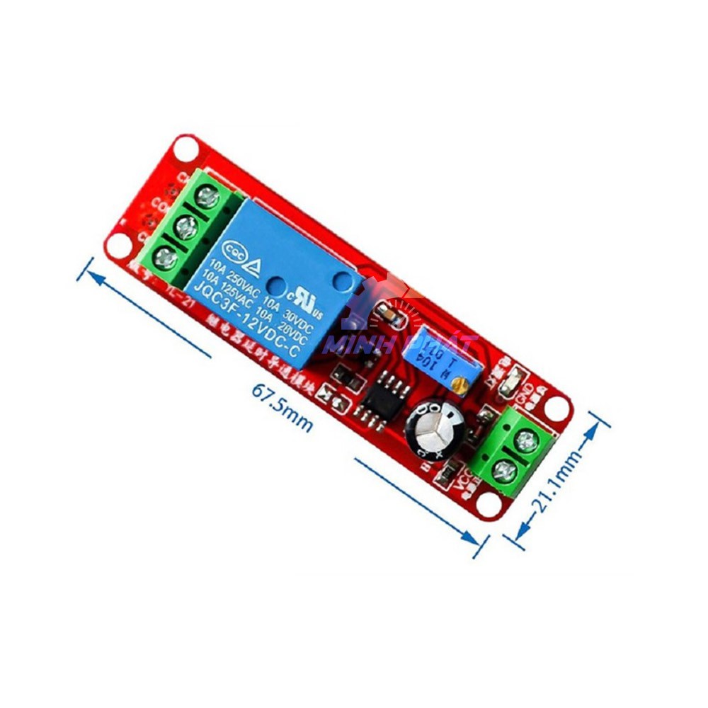 Mạch tạo thời gian trễ delay đóng relay mạch rơ le 5v 12V DC