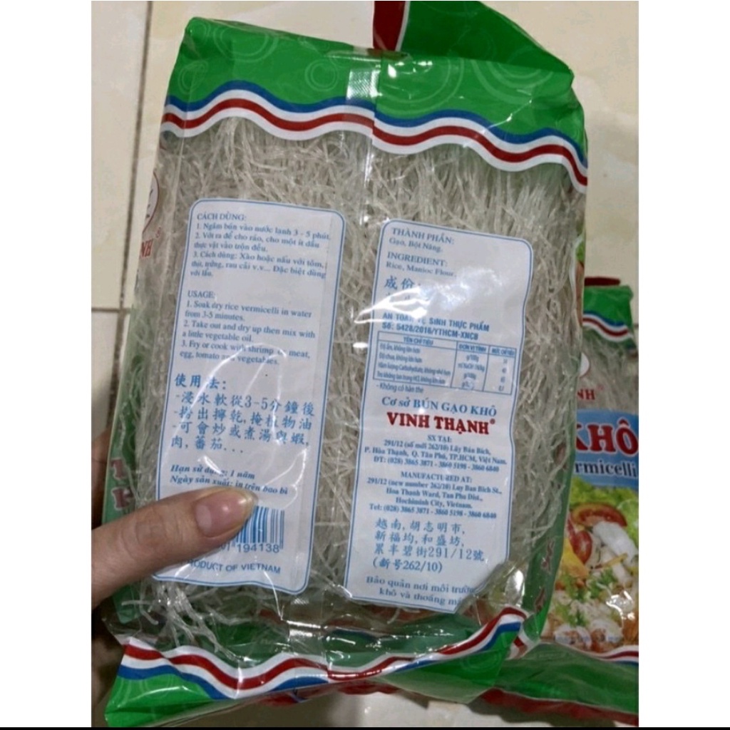 Bún Gạo Khô Vĩnh Thạnh 555 - 500 Gram