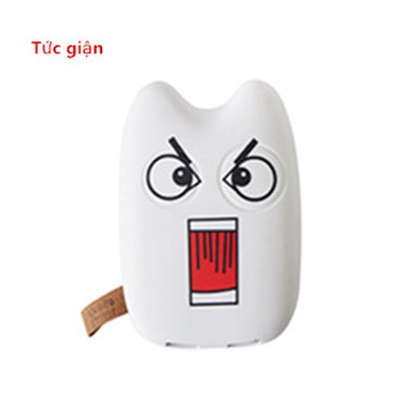 Sạc Dự Phòng,pin dự phòng Totoro II 12000mAh Hình Dạng Răng Sữa Em Bé, Đầu Ra USB Kép, Hổ Trợ Sạc Nhanh 2A