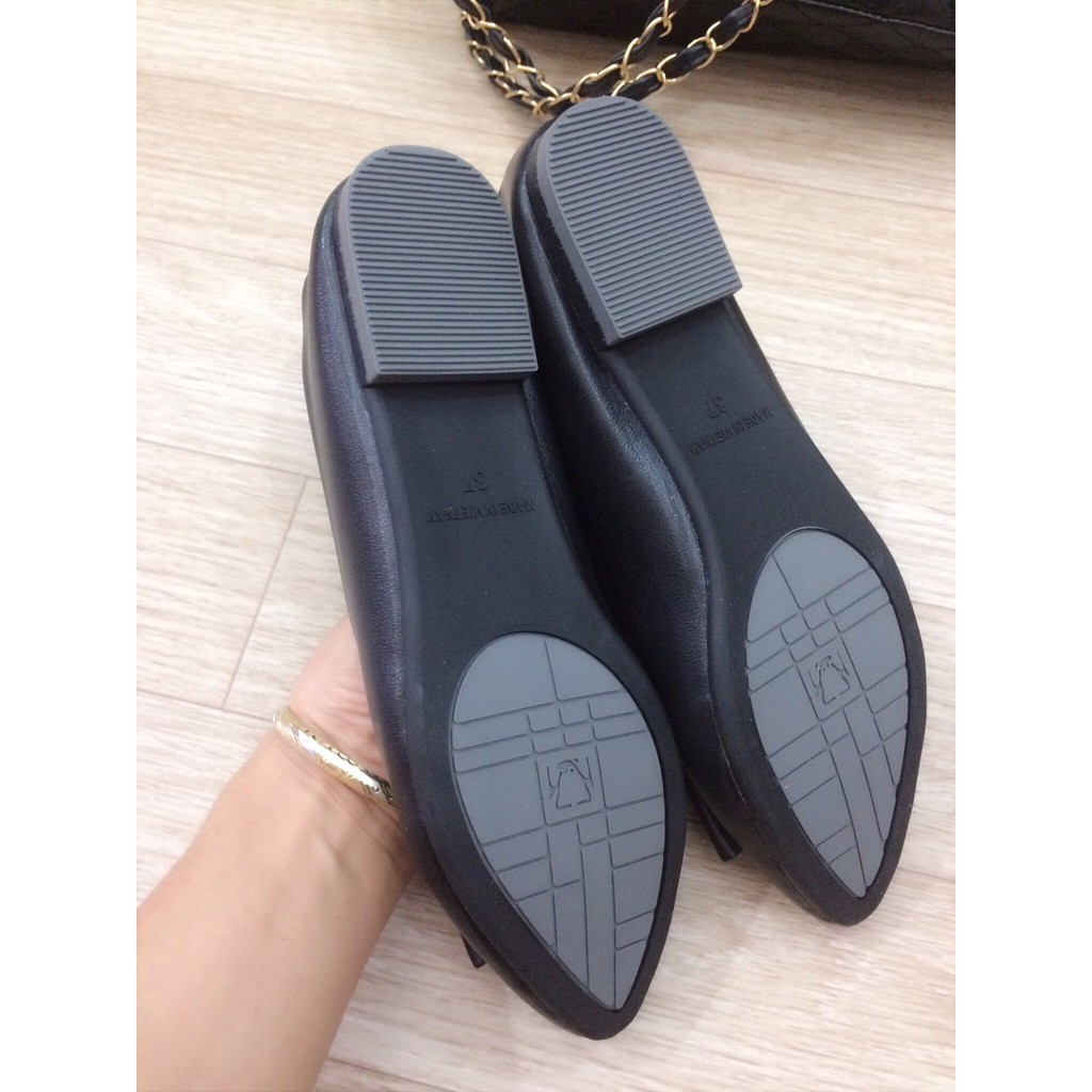 Giày bệt búp bê mũi nhọn đi cực êm