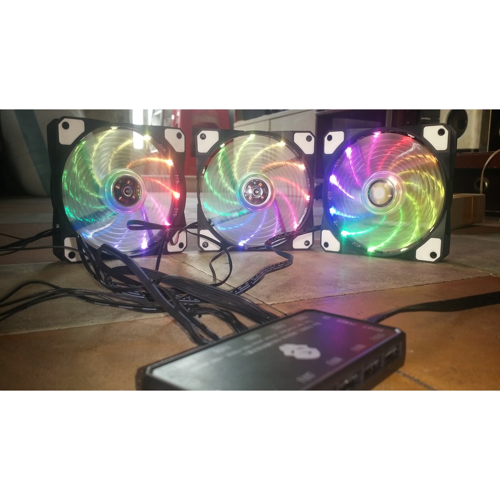 fan led tải nhiệt coolman rgb trong suốt 2018 mẩu mới