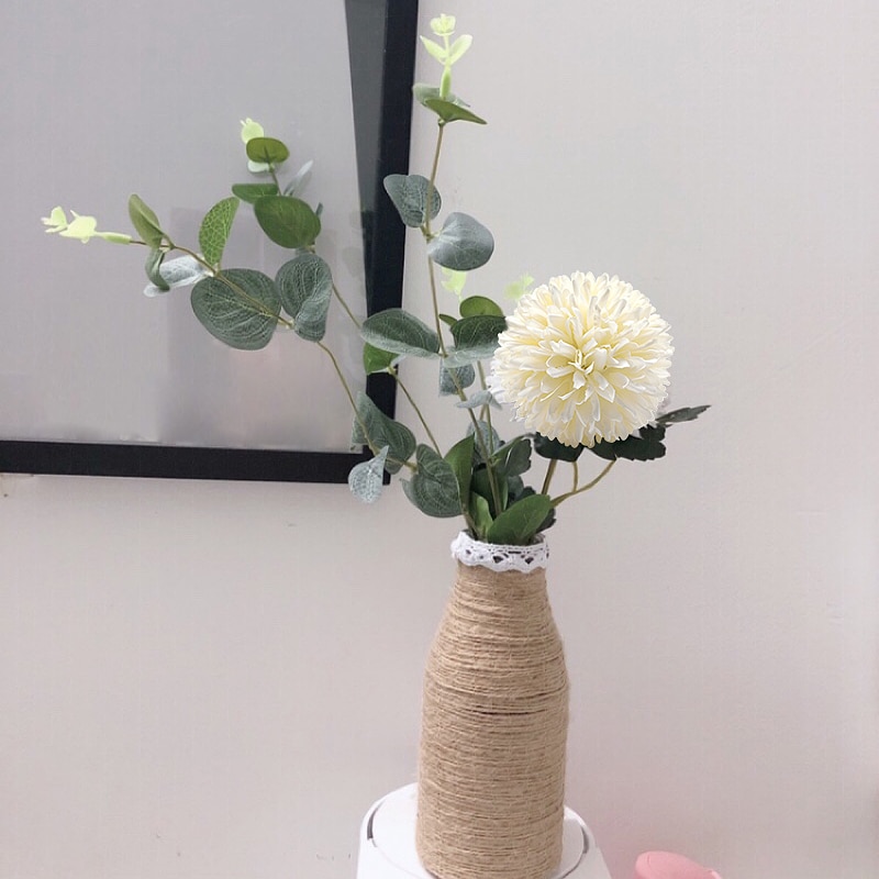 Bó hoa bồ công anh giả bằng lụa dùng để trang trí