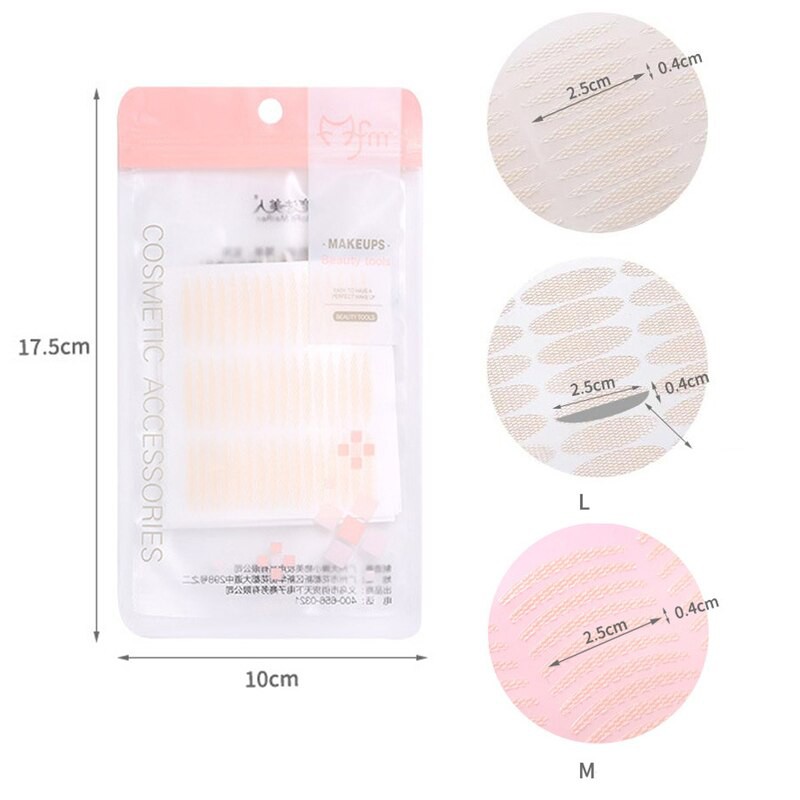 Bộ 240/144/36 miếng dán mí mắt tự nhiên dạng lưới trong suốt giúp định hình lâu dài