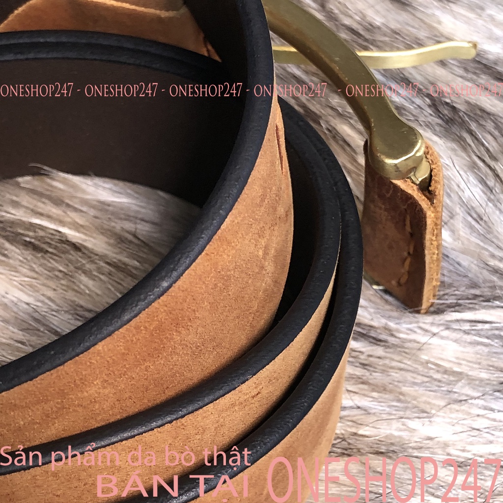 Thắt lưng nam chắc chắn bền đẹp A92TL,100% da bò thật, Dây nịt nam nguyên sợi