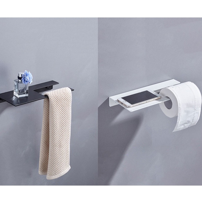 QQ Giá Treo Cuộn Giấy Vệ Sinh Gắn Tường Đa Năng Tiện Dụng Cho Phòng Tắm / Nhà Bếp