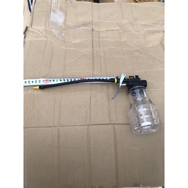 Bình châm dầu, châm nhớt, tra dầu máy móc cơ khí, bình xịt dầu nhớt, chai tra dầu nhớn, vòi dài 25cm