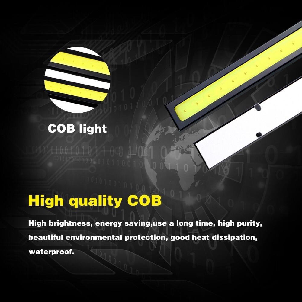 UNI-SHINE 1 mảnh 17CM Đèn LED xe hơi COB DRL Đèn lái xe sương mù Trắng xanh đỏ Chống thấm nước DC12V