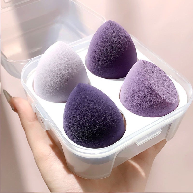 Bộ 4 Mút Trang Điểm/Tán Kem Nền Giọt Nước Siêu Tiện Dụng