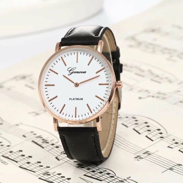 Đồng hồ nam nữ Geneva dây da cá tính TM089 | BigBuy360 - bigbuy360.vn
