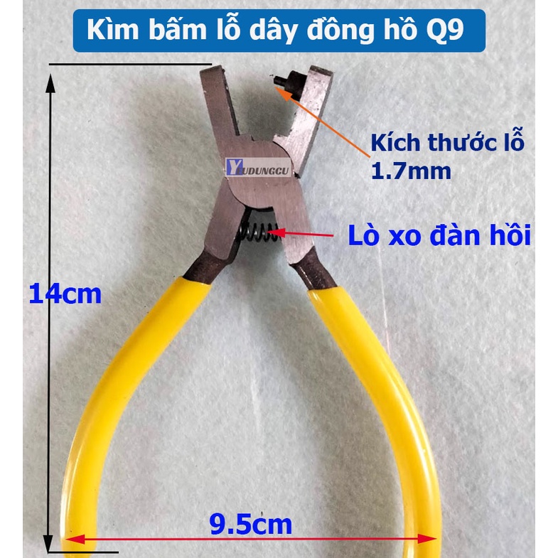 Kìm bấm lỗ thất lưng, dây nịt, đồng hồ da các loại