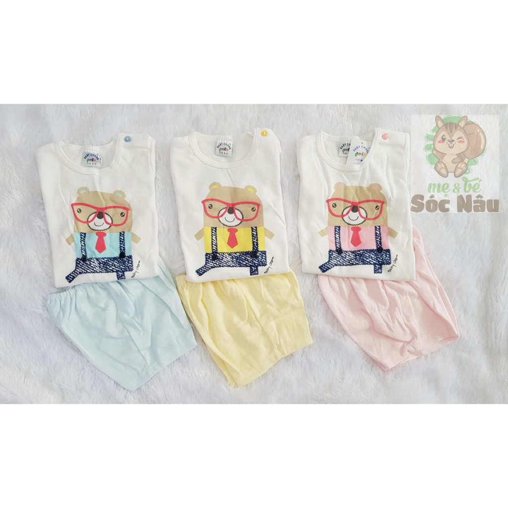 Đồ bộ ngắn tay cho bé từ 3 đến 12 tháng Baby Charm Thái Lan