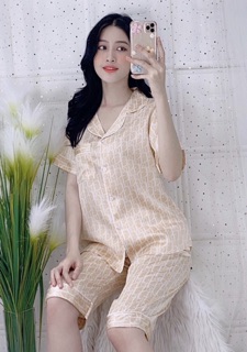 Bộ lửng lụa, bộ lụa dài satin có size từ 40-75kg