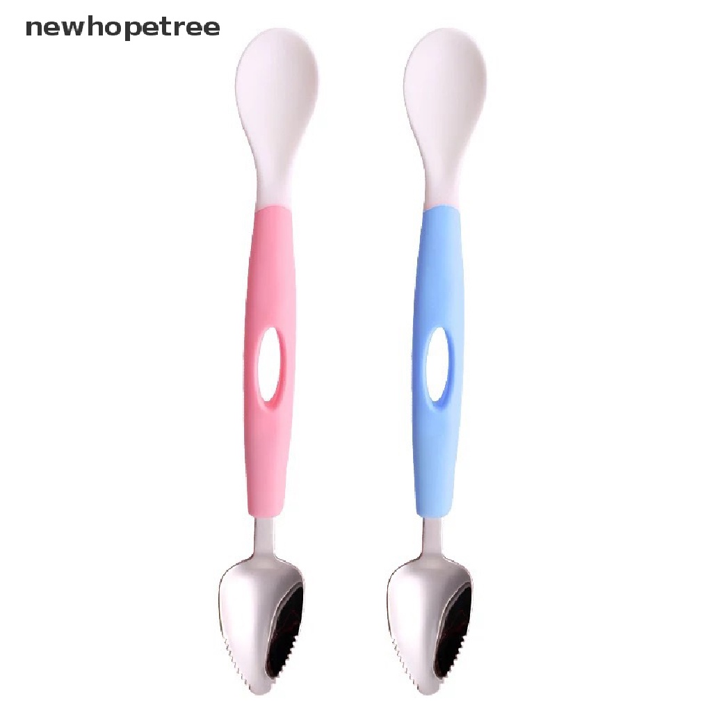 Muỗng Cạo Trái Cây Hai Đầu Viền Cong Dành Cho Bé Mới Sinh