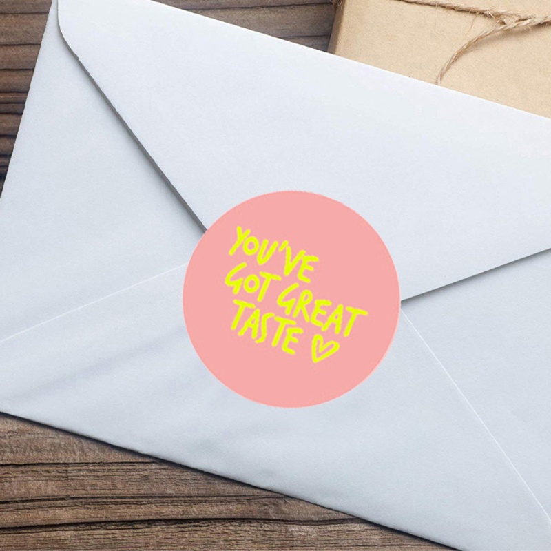 Cuộn 500 Miếng Dán Màu Sắc Đồng Trang Trí Quà Tặng