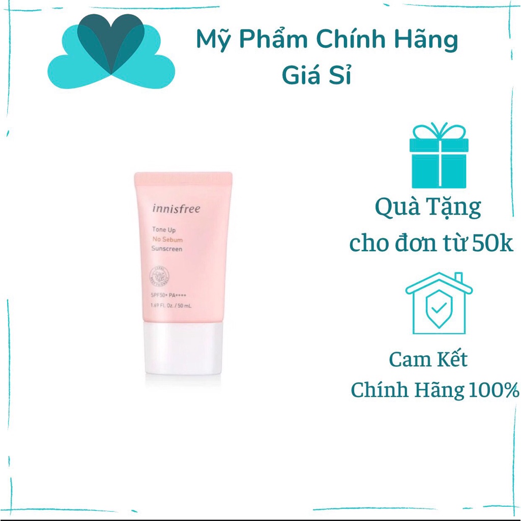 Kem Chống Nắng Innisfree Tone Up No Sebum Sunscreen SPF35 PA+++ 50ml