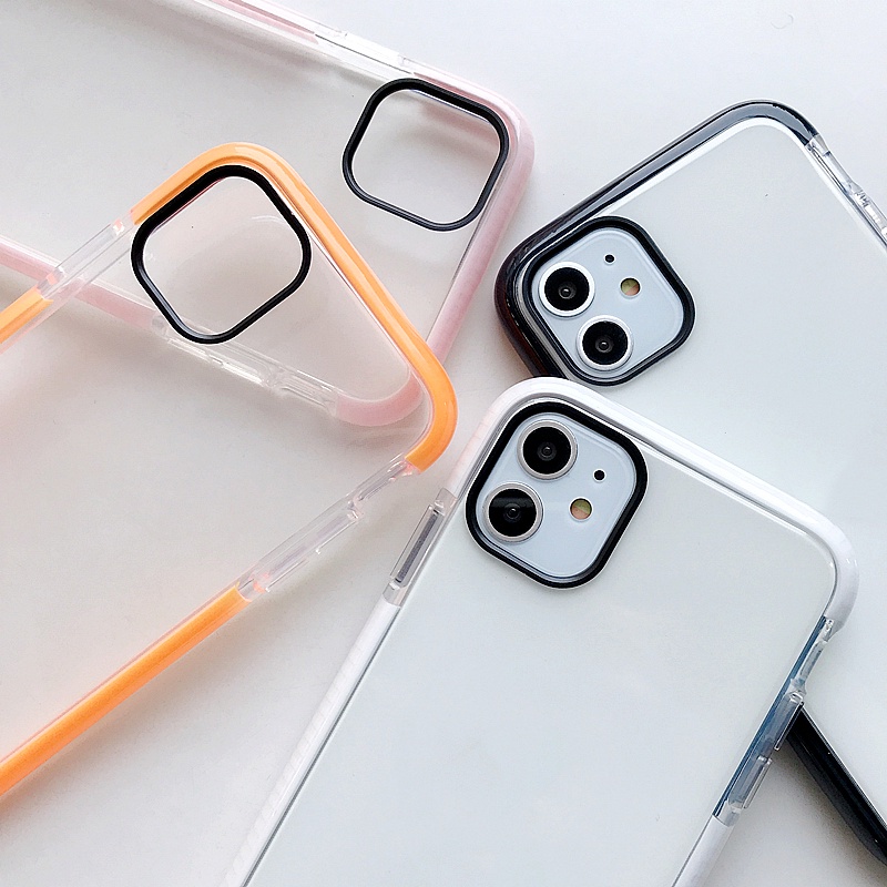 Ốp điện thoại chống sốc mềm trong suốt thích hợp cho iPhone 13 12 11 Pro Max XS MAX XR X 8 7 Plus + SE 2020