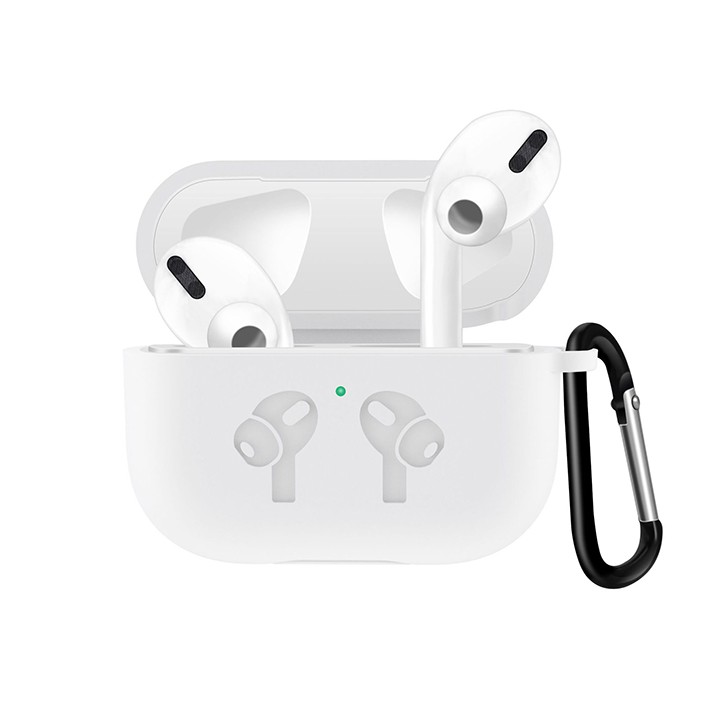 Case Silicon cho tai nghe Airpods Pro Nhựa dẻo kèm móc khóa