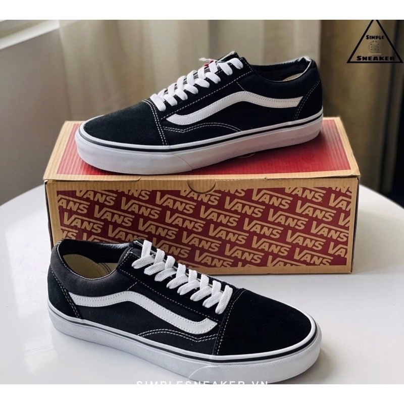 GIÀY VANS VAULT OLD SKOOL MÀU ĐEN ⚡ Full Box Bill ⚡ Giày Thể Thao Nam Nữ 2022