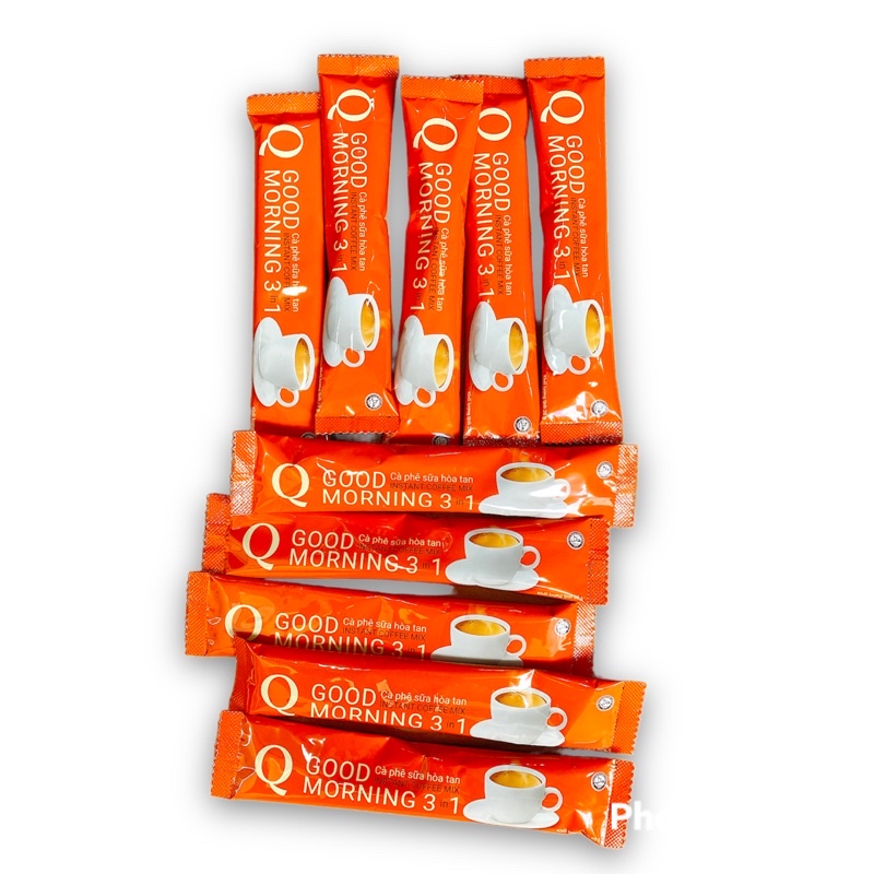 Combo 50 gói Cà phê sữa Q Good Morning Trần Quang vị truyền thống