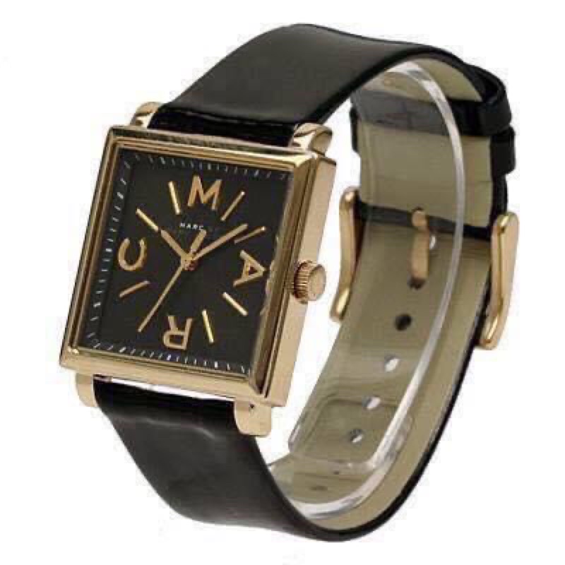 Đồng hồ Nữ Marc Jacob dây da đen mặt vuông case 30mm