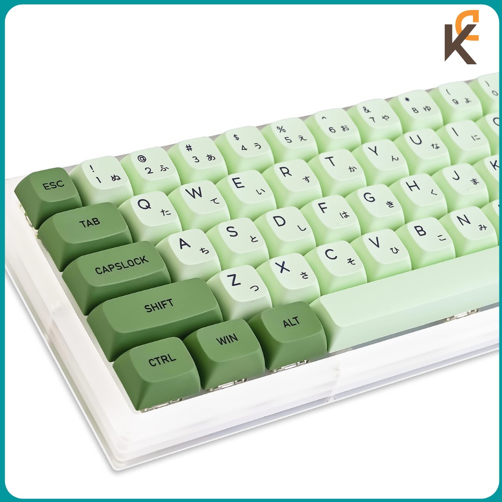 Keycap Matcha PBT XDA Profile 124 phím - Song ngữ Anh Nhật Dành Cho Bàn Phím Cơ
