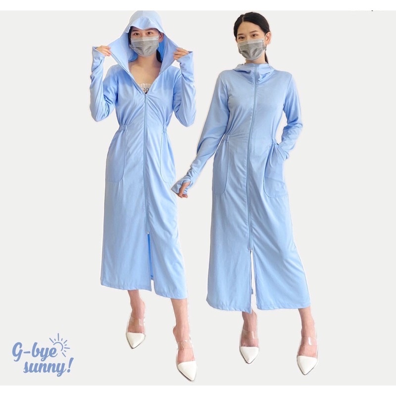 Áo chống nắng toàn thân, áo chống nắng dáng dài chống tia uv- mã A06 | BigBuy360 - bigbuy360.vn
