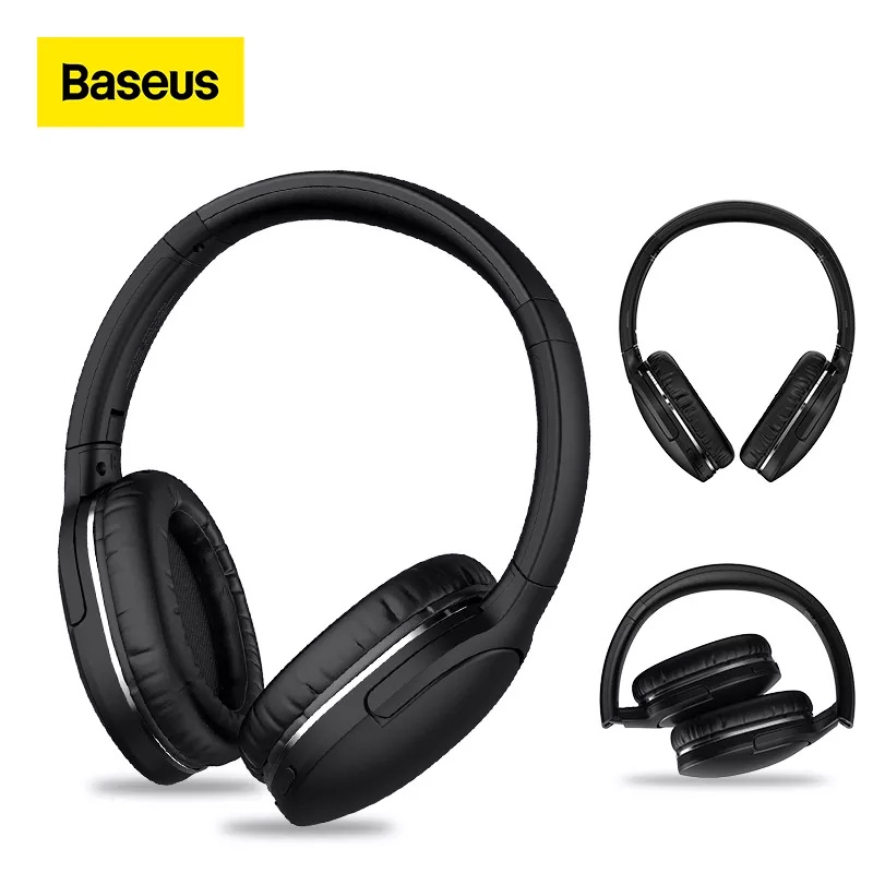 Tai Nghe Bluetooth Không Dây Baseus D02 Pro Gấp Gọn Được Kèm Cáp Âm Thanh Cho iPhone / Máy Tính Bảng