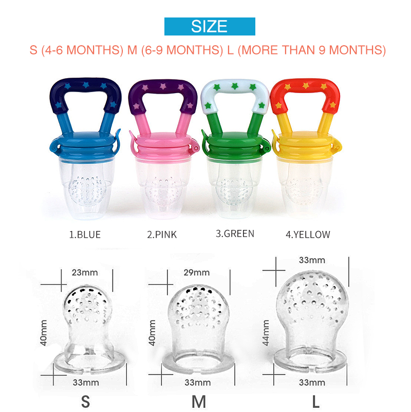 Núm giả bằng silicon đựng thức ăn dinh dưỡng cho em bé