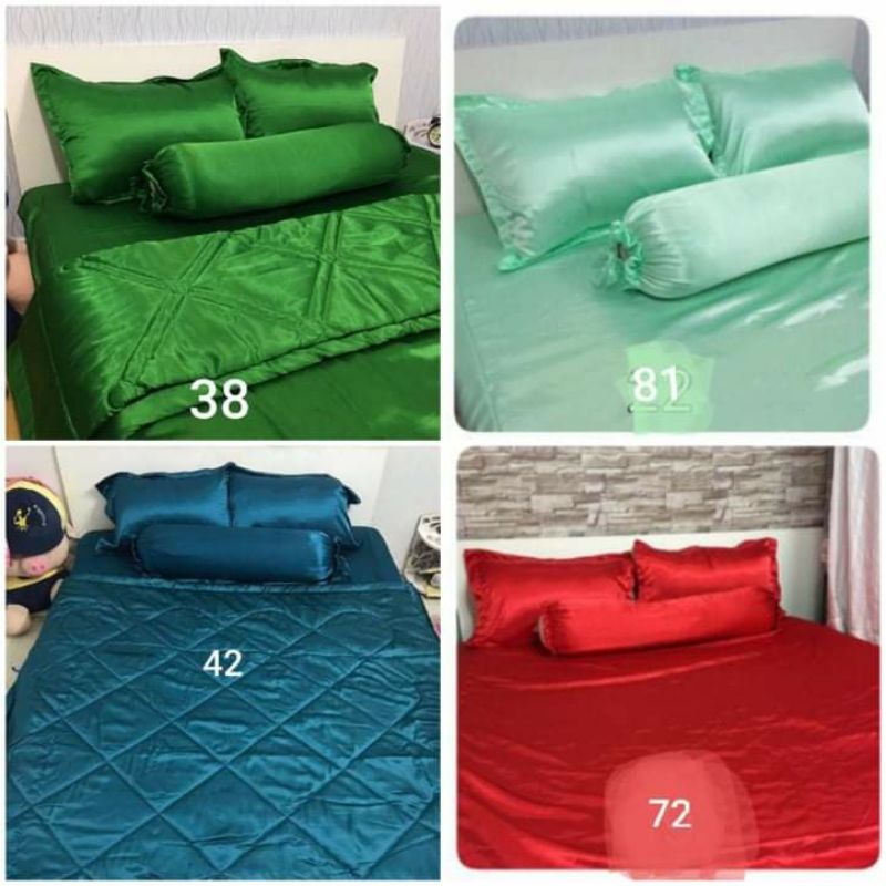 Trọn bộ ga phi lụa 4 món  0.8m. 1m. 1m2. 1m4. 1m6. 1m8