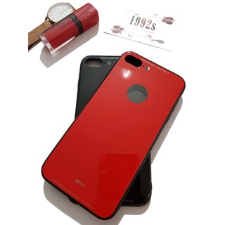 Ốp lưng iphone 8plus/7plus/6plus/6splus  mặt kinh khoét logo táo
