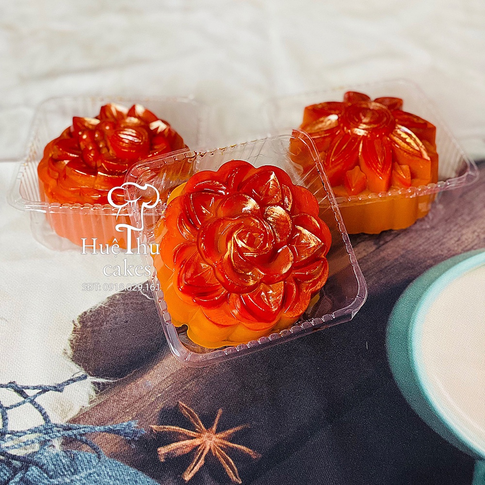 Khay đựng bánh trung thu nhựa trong 9/10/11cm  đựng bánh 200-300g