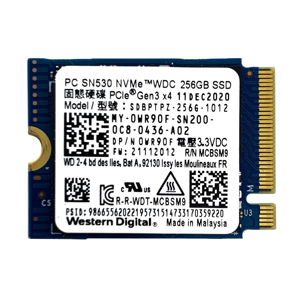 Ổ cứng SSD 256GB NVMe PCIe cho laptop, máy bàn PC