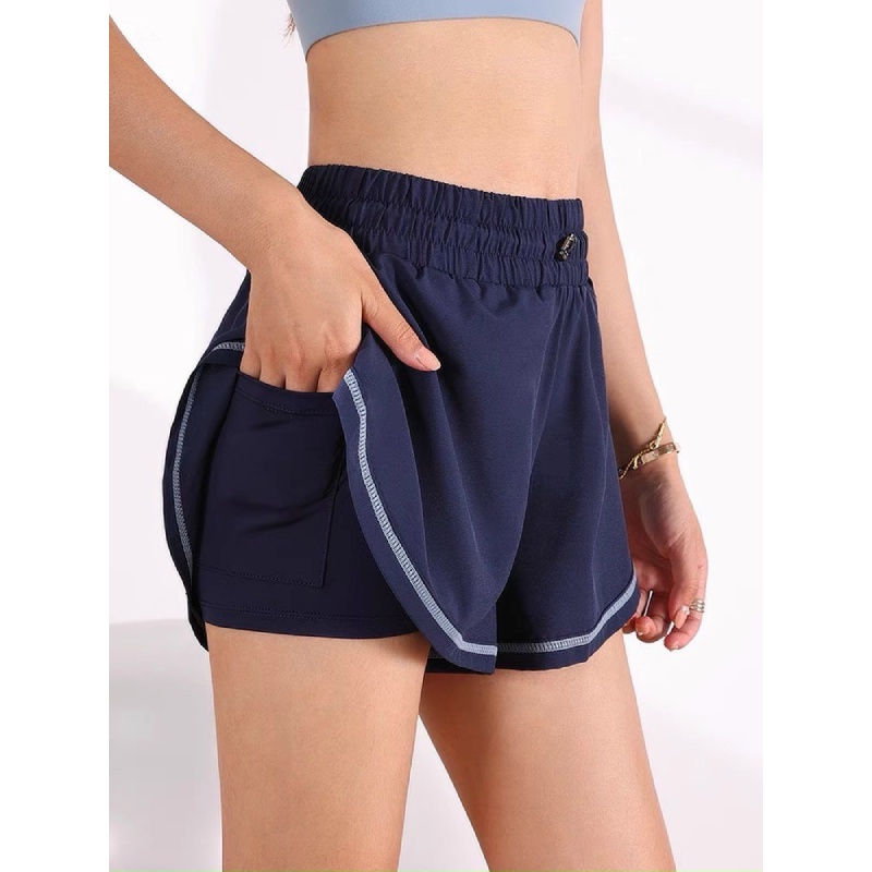 Quần đùi 2 lớp tập gym-yoga hàng Quảng Châu cao cấp
