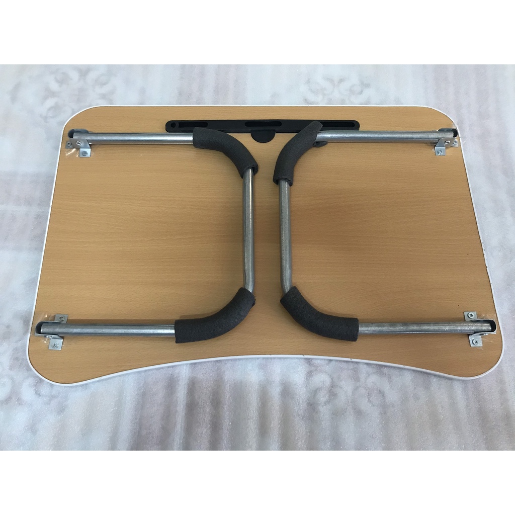 BÀN HỌC, Làm Việc GẬP ĐA NĂNG Có Khe Để Ipad, Điện thoại Laptop- Chân sắt