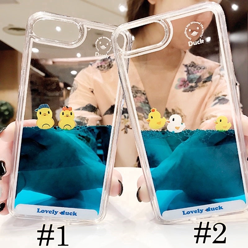 Ốp lưng Iphone 7/8 plus hoạt hình chú vịt bơi đáng yêu độc đáo trẻ trung