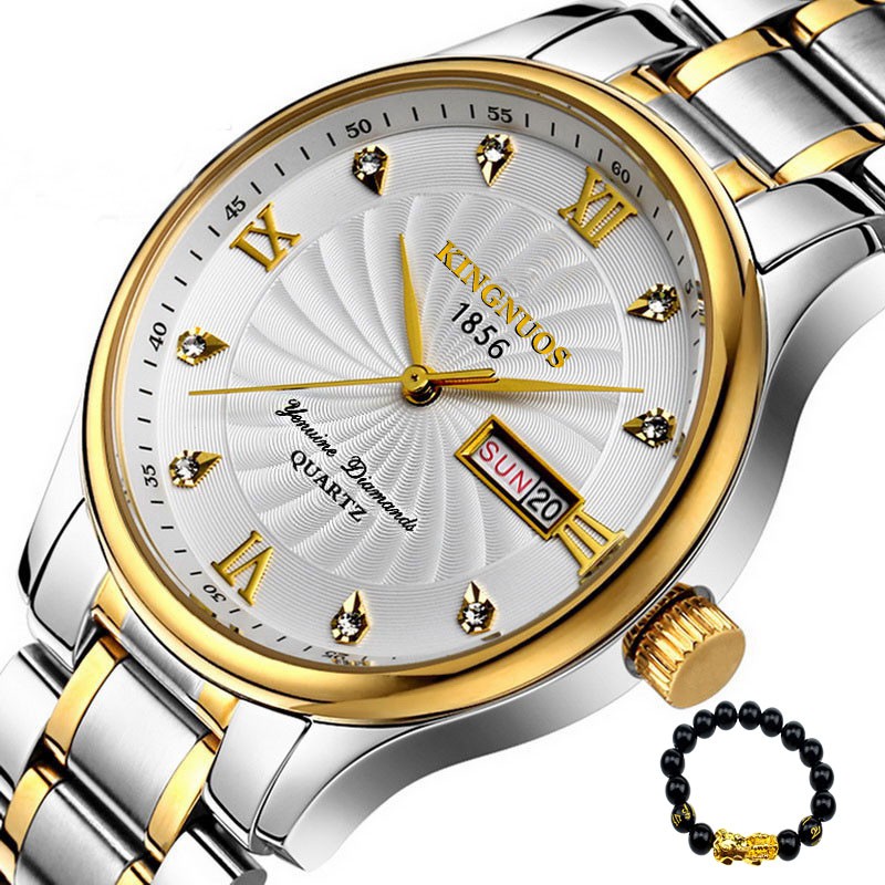 Đồng hồ nam KINGNUOS K188a dây thép không gỉ cao cấp + tặng vòng tay cao cấp thumbnail
