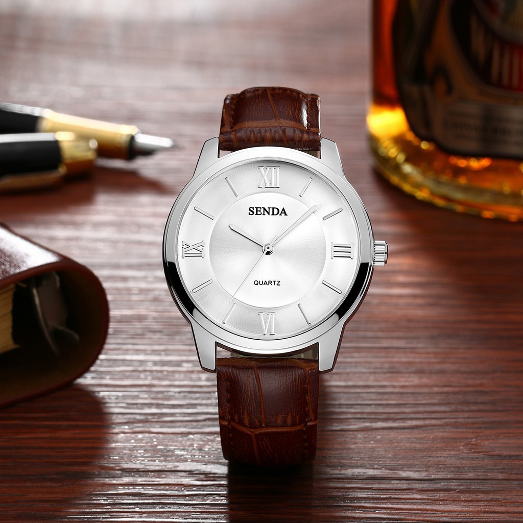 ĐỒNG HỒ NAM SENDA 8195 DÂY DA CAO CẤP Bán lẻ giá sỉ