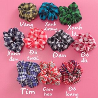 Cột tóc vải caro hàng đẹp. ☘️☘️☘️