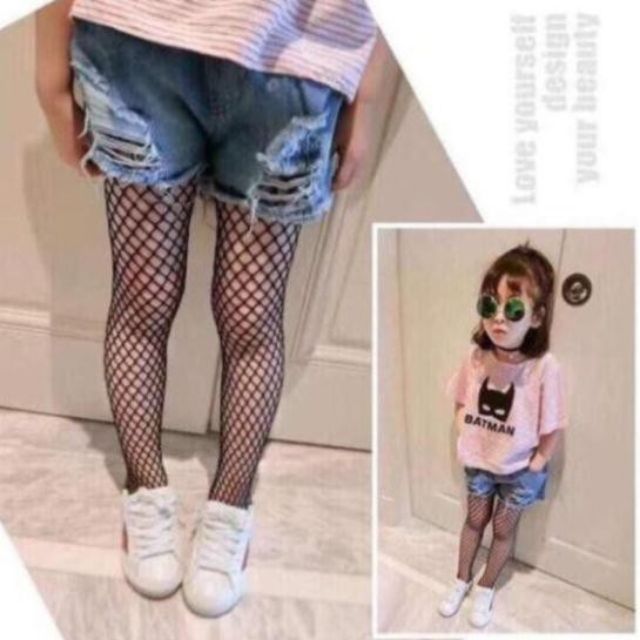 Quần tất lưới cho bé, phong cách Hàn cho các bé từ1-10 tuổi, hàng có sẵn