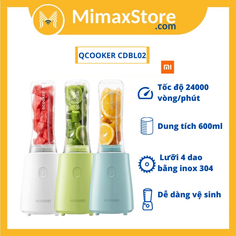 Máy Xay Sinh Tố Mi Ocooker Blender - CDBL02 | Hàng Chính Hãng | Mimax Store