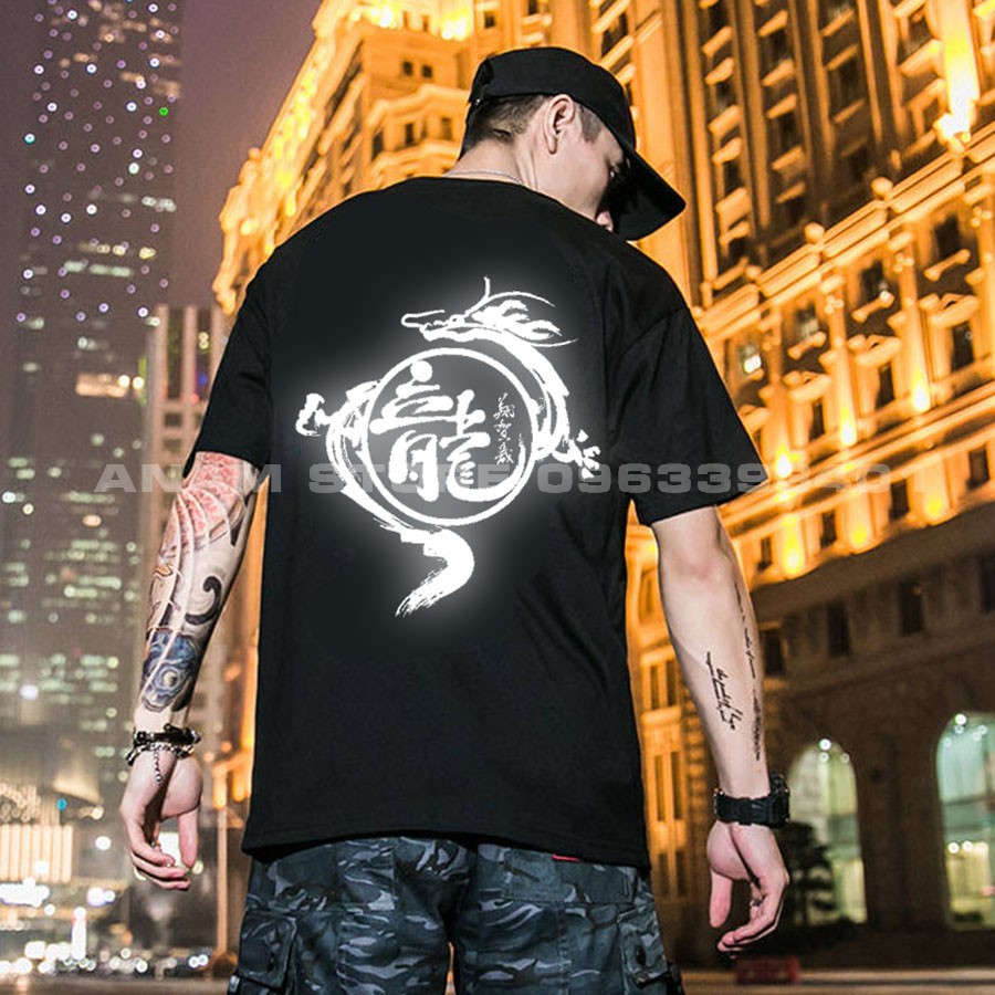 Áo thun phản quang nam nữ rồng thủy hử