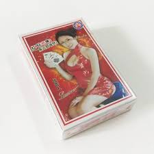 Tú lơ khơ, bài tây hình cô gái (Đỏ,Xanh)