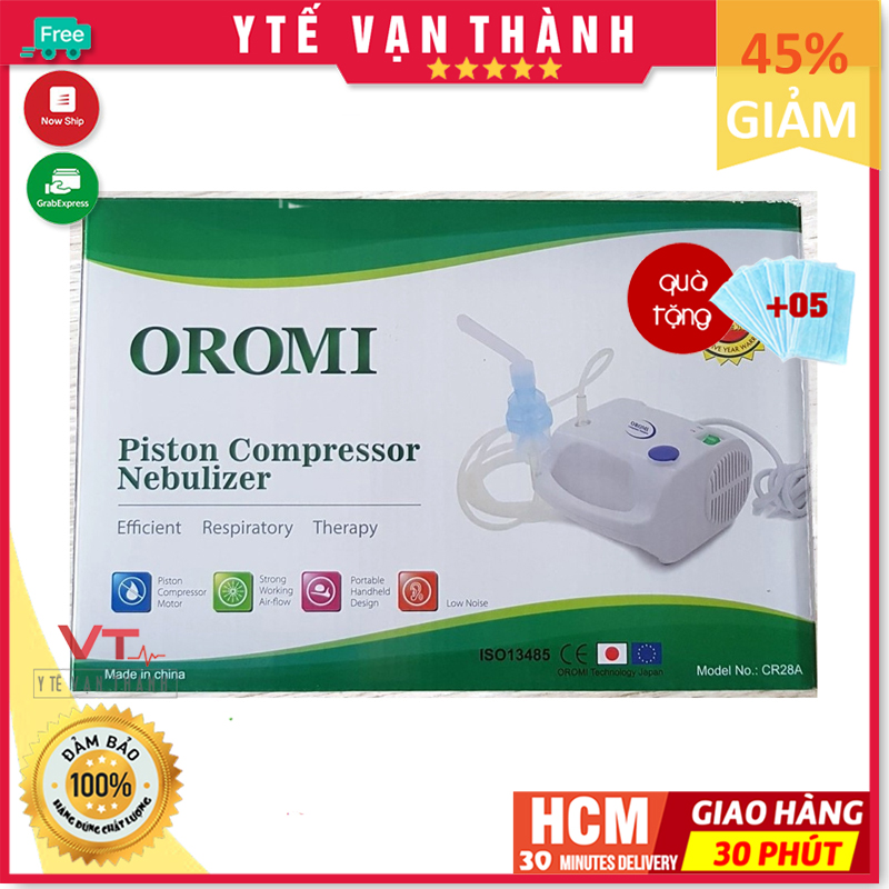 ✅ Máy Xông Khí Dung Mũi Họng: Oromi CR28A Xông Mũi Họng Cao Cấp (Nhật) - VT0075