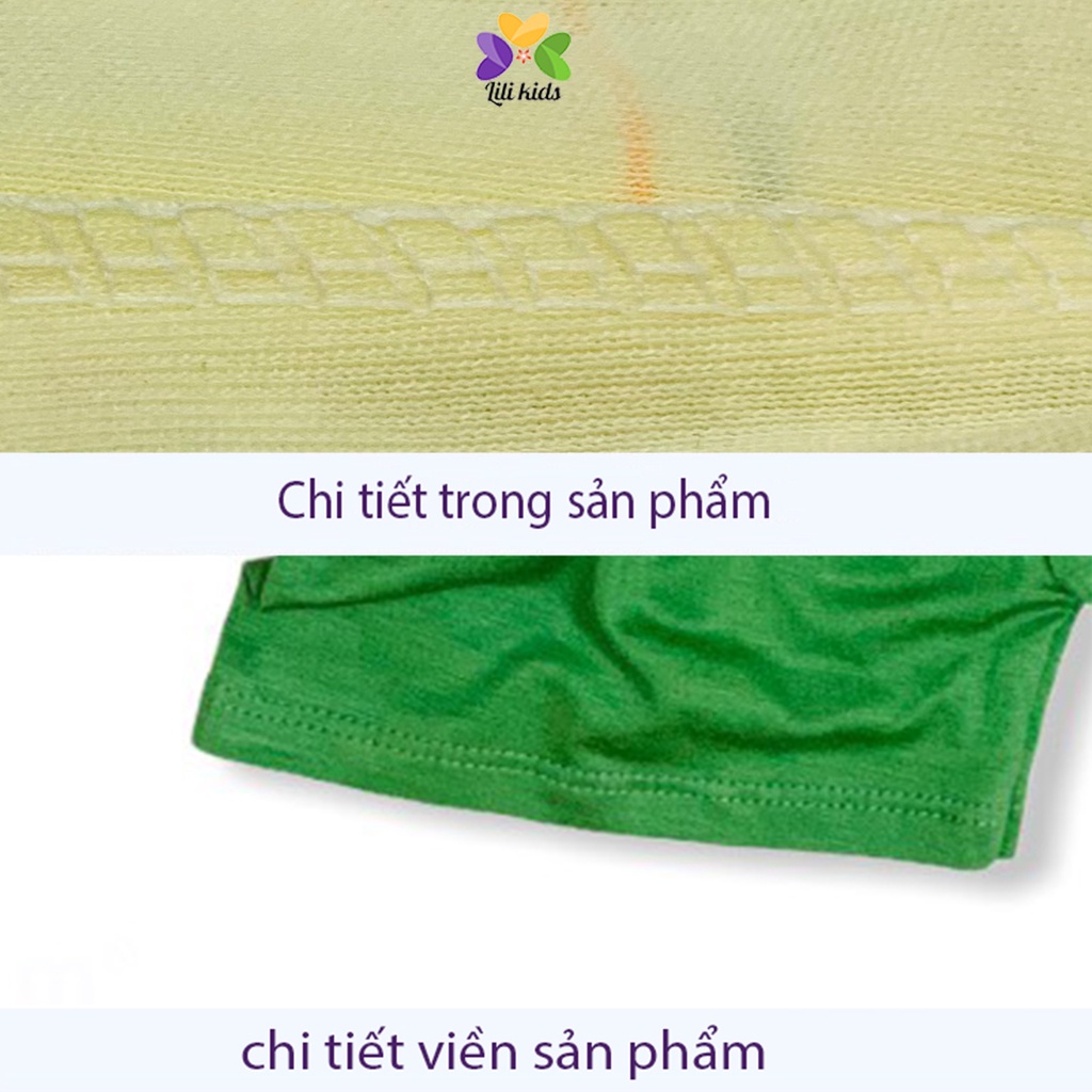 Bộ ba lỗ cho bé chất thun lạnh size đại cho bé trai bé gái từ 8-19kg lili.kids BBL02