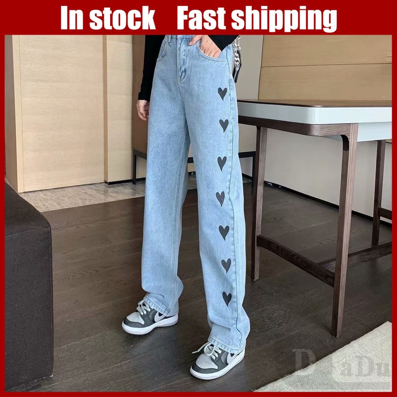 Quần Jean Ống Rộng Palazzo Lưng Cao Phong Cách Cổ Điển Thời Trang Chất Lượng Cao Cho Nữ