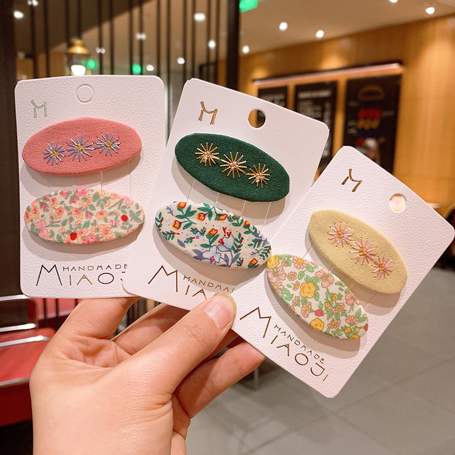 Set 2 kẹp tóc thiết kế xinh xắn đáng yêu cho nữ