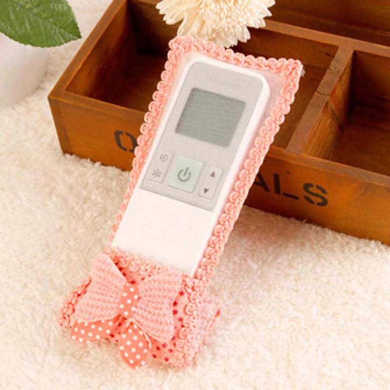 Vỏ bọc điều khiển từ xa bằng vải chống bụi có ren và nơ