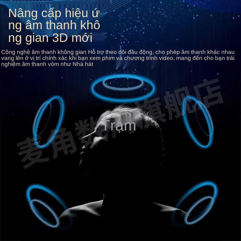 Huaqiang North Luoda 1562A Yuehu thế hệ thứ 3 Thông số giảm tiếng ồn của tai nghe Bluetooth không dây Truyền ánh sáng