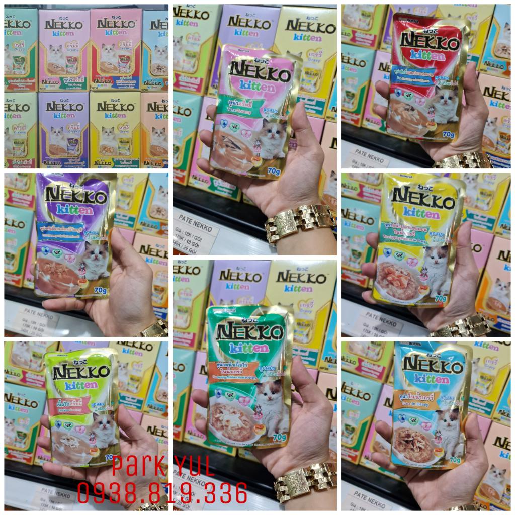 Pate Nekko Kitten Creamy dành cho mèo con từ 0-2 tháng tuổi 8 mùi vị hoàn toàn mới