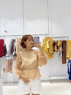 Áo kiểu rút dây chất tơ Muse SODA POP